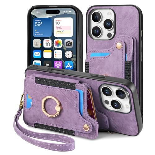 Coque iPhone 16 Pro avec porte-carte et dragonne pour des sorties l'esprit libre