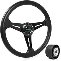 Vista 2 de RASTP Volante de barco de 13.8 pulgadas con adaptador de eje marino de 3/4" para la mayoría de los barcos marinos, embarcaciones, yates, pontones