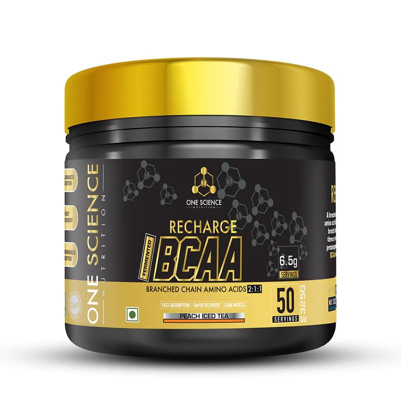 One Science Nutrition (OSN) Recharge BCAA | Intense Pre-Workout Drink | Fat loss & Muscle Recovery Formula | Performance Booster - 50 Servings - Peach Ice Tea (B09411KC56) Amazon Price History, Amazon Price Tracker