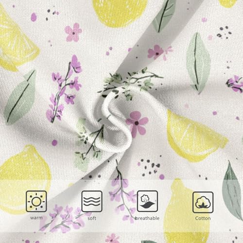 Wusikd Lemon Lavender Girls' Underwear Cotton Girls Briefs Soft Toddler Underwear 2T3