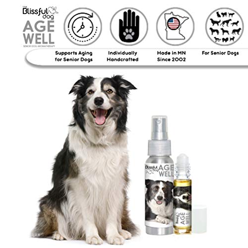 Image of The Blissful Dog Border Collie Age Well Dog Aromatherapy Roll-On Bottle for Your Dog's Peaceful Ageing