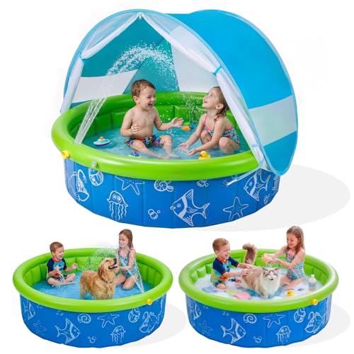 67% Off PEEMARIO Foldable Kids Pool with Canopy - Image 2