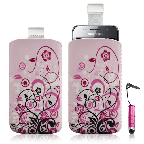 ATM ENTERPRISES Funda Carcasa Funda calcetín para Samsung Galaxy SCL i9003 con diseño de + lápiz Capacitivo Mini