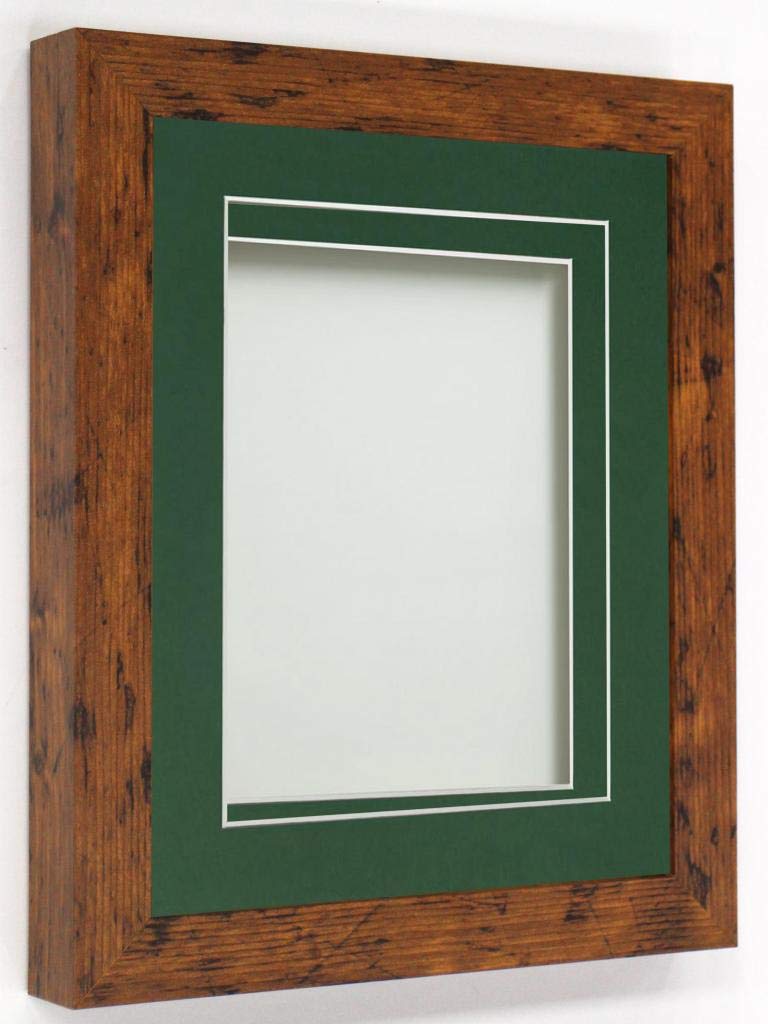 Frame Company Rustic With Bottle Green Mount Rickman Box Frame 10X8 For 8X6 Inch