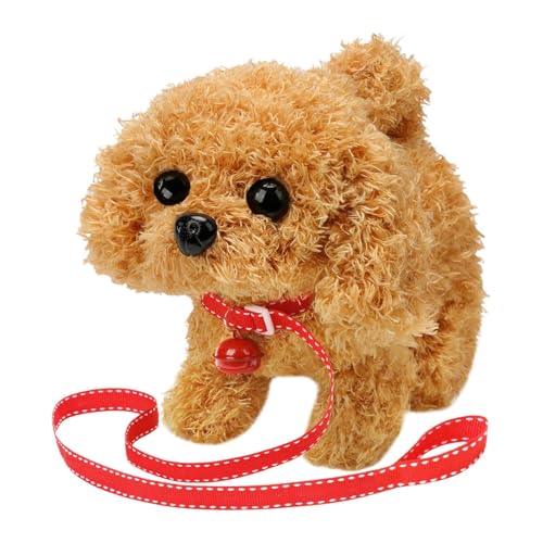 Genérico Perro de Peluche Electrónico Interactivo - Juguete Compañero Ladra a Pilas para Regalos de Vacaciones y Ocasiones Especiales