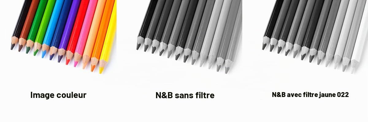 B+W Filtre Jaune 022 MRC Basic 39 mm (16 x trempé, Professionnel) Noir 1102634