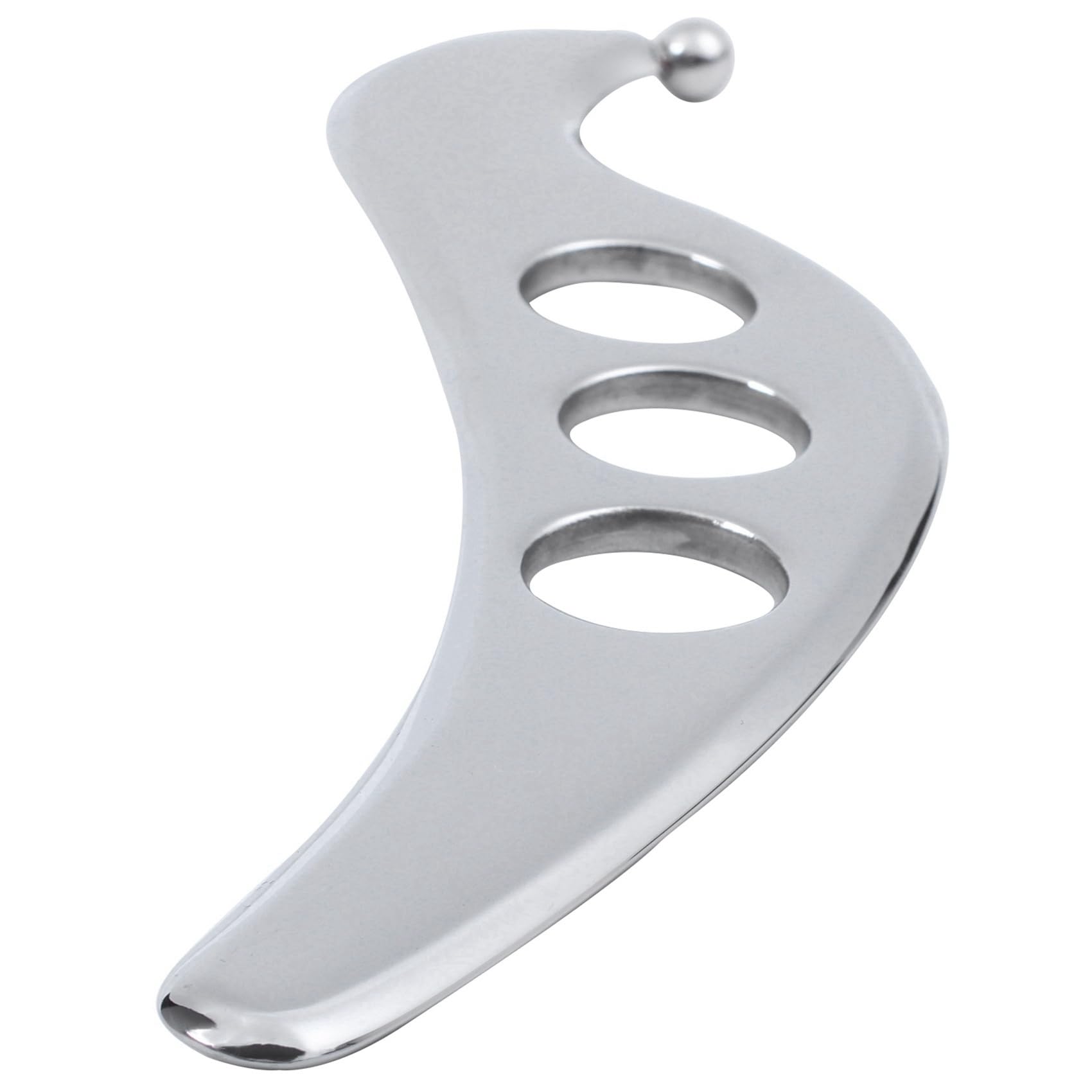 Herramienta masajeadora de placa Gua Sha Guasha de acero inoxidable, raspador, terapia física, máquina de masaje meridiano muscular suelto, 5 unidades