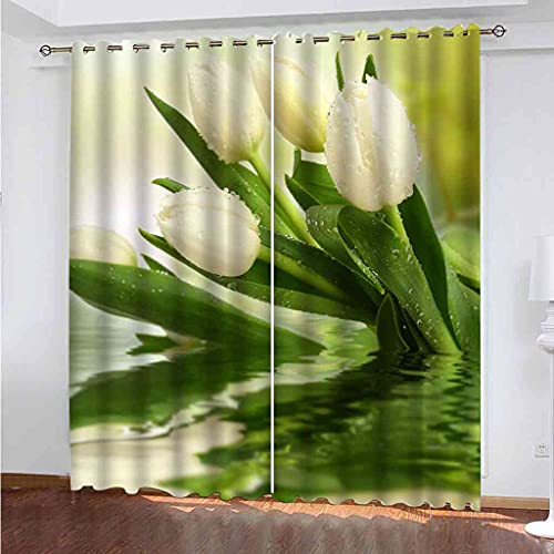 Rideaux à oeillets 100% polyester isolant thermique 3D