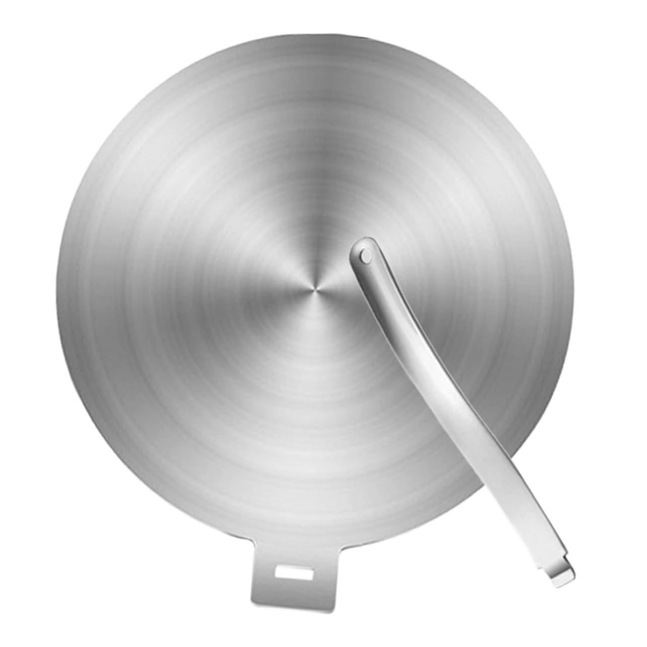 Placa Difusora de Calor de Acero Inoxidable para Cocina de Gas, 9,45 Pulgadas, con Mango Desmontable, Mejora la Cocción y Protege Tus Utensilios