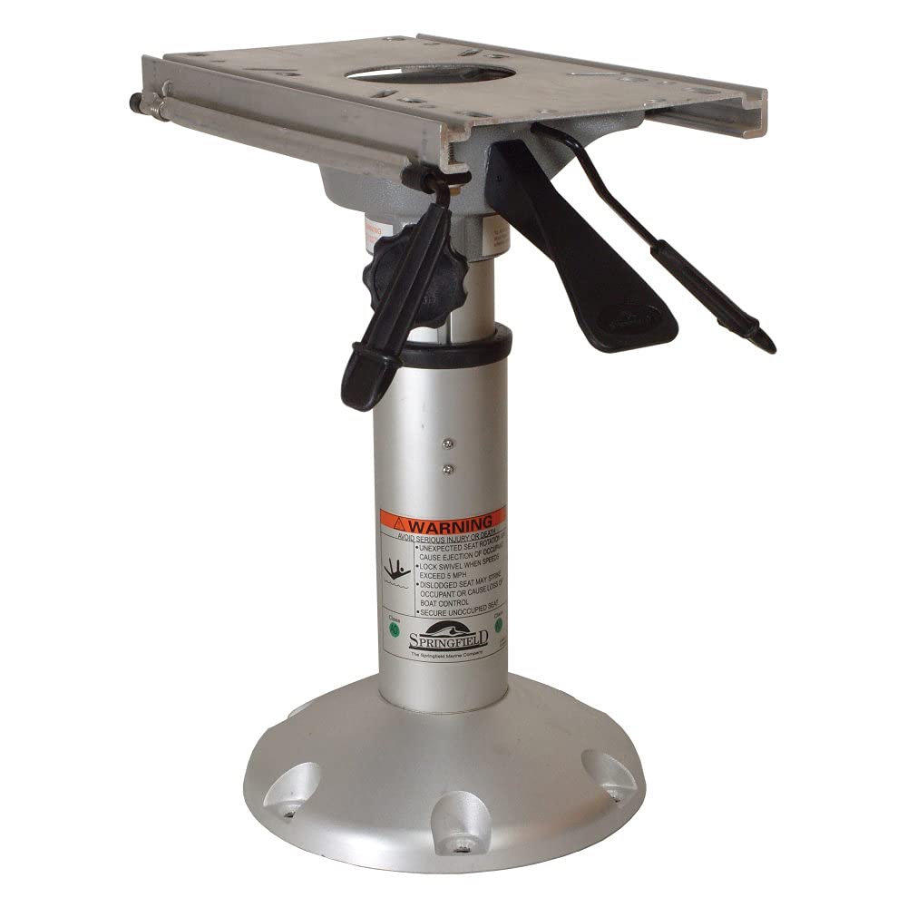 Photo 1 of Springfield Marine 1250150-L1 Mainstay Regular 2-3/8" Air-Powered Pedestal - 14.5"-20.5", Slide & Swivel
