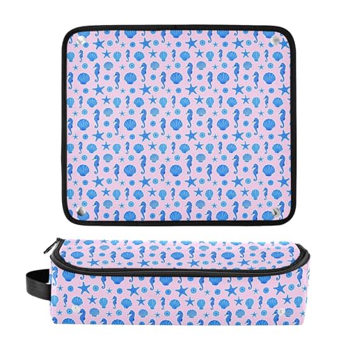 Bolsa de Viaje para Herramientas de Cabello con Estera Resistente al Calor para Plancha Rizada, Plancha, Secador Plano de Pelo, Diseñada para Mujeres miniatura 3