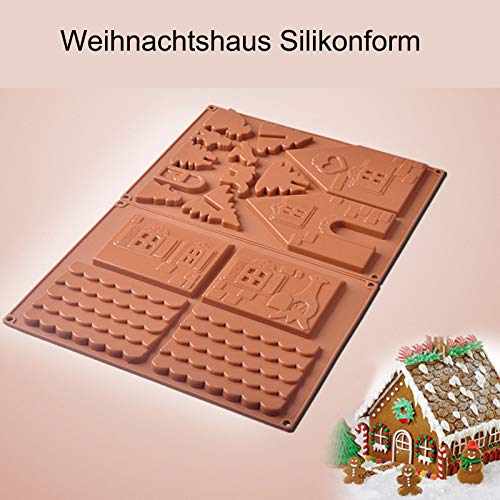 TheStriven 2pcs Casa di Pan di Zenzero Stampo per