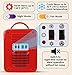 Coca-Cola Mini Fridge, 6-Can Portable AC/DC Thermoelectric Cooler & Warmer, Compact Dorm Fridge for Skincare, Office Desk, Car, RV, Countertop Beverage Storage, Retro Novelty Refrigerator