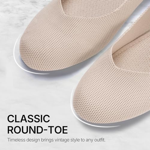Image of Tanamo Ballet Flats for Women, Soft Knit, Work Travel Everyday Shoes
