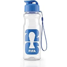 FIFA World Cup 2026 Sports Clear Water Bottle, 18oz Leak-Proof Flip-Top Lid with Strap, BPA-Free Reusable Gym Water Bottle for Outdoor, Sports, Gym, Concerts & Match Viewing Blue