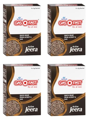 Image of Gas-o-fast ayurvedic antacid - Jeera flavour (6 sachets*4, 5 g each)