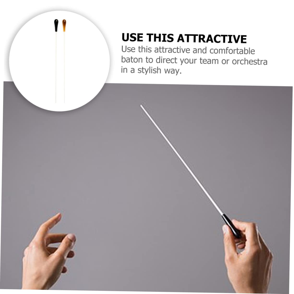 BESTonZON 10 Stk Musik-taktstock Konzertversorgung Orchesterleiter Zauberstab Musik Dirigent Zauberstab Musik-accessoire Musikstock Leistung Miniwelle Musik Dirigieren Stick Harz