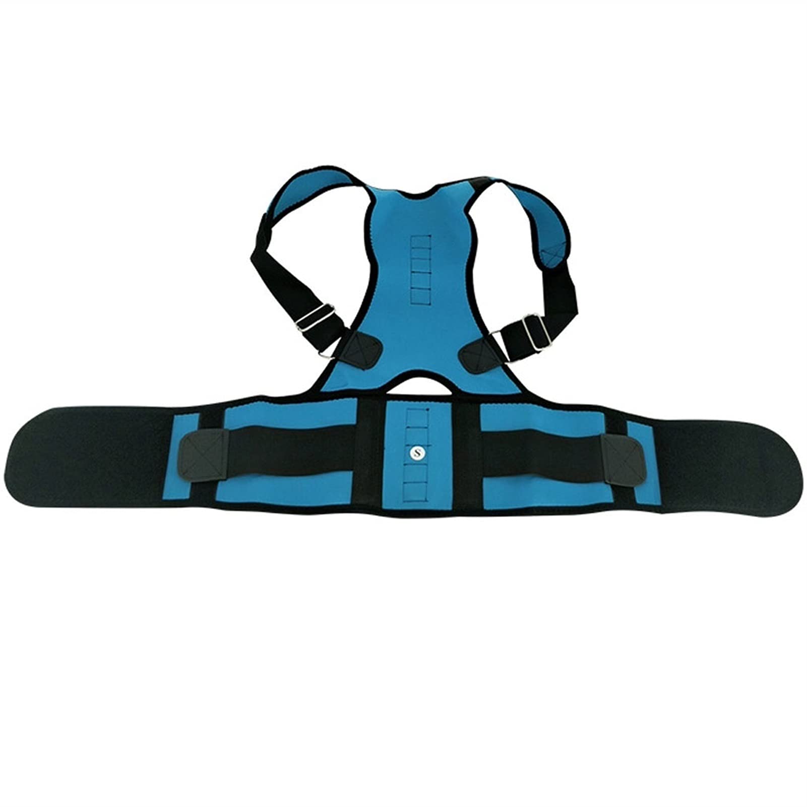 Mężczyźni Kobiety Back Brace Korektor postawy Gorset Talia Trener Kamizelka Tummy Control Body Shaper do kręgosłupa szyi i pełnego pasa podtrzymującego plecy (czarny XL)