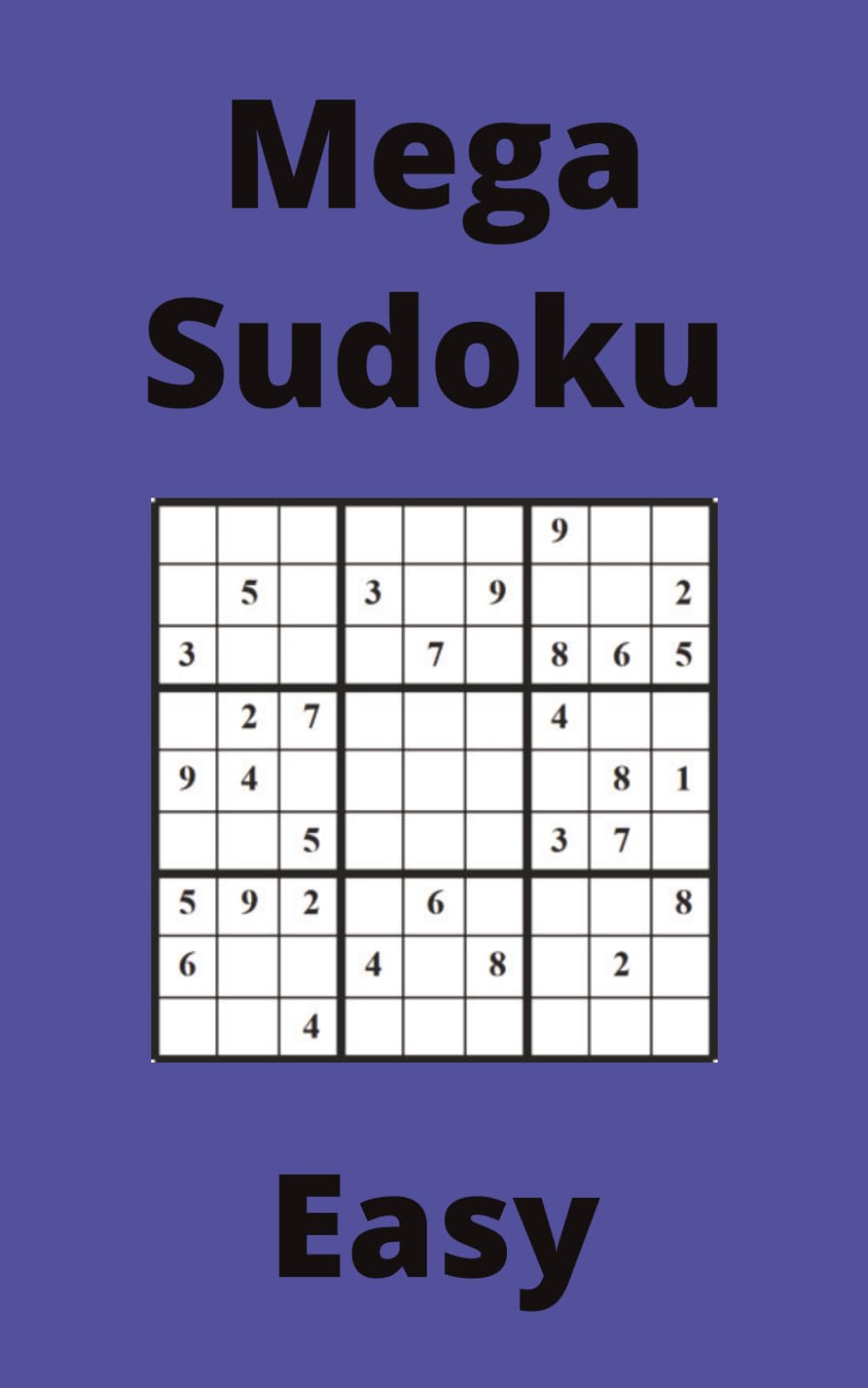 Blue Mega Sudoku Book, 9x9 Puzzles, 150 Pages, 5x8, Easy