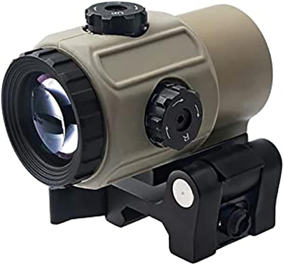 G43 Magnifier, 3X Magnifier with Switch to Side Quick Detachable QD Mount for 20mm Rail