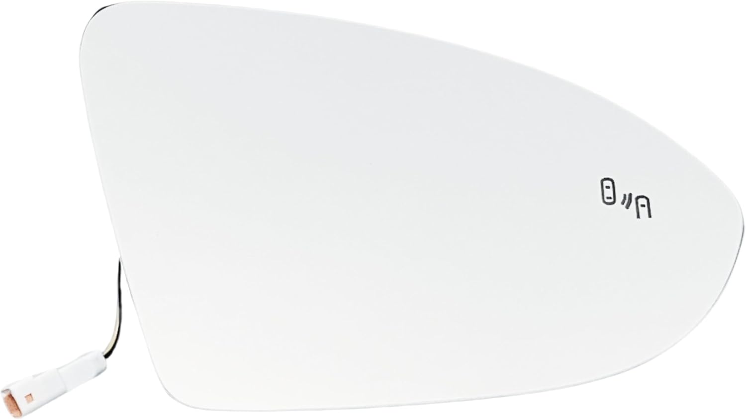 Right Passenger Side Mirror Glass Heated With Blind Spot Without Auto Dimming Compatible with 2019 2020 2021 2022 2023 2024 Volkswagen Jetta for 2015-2022 2023 2024 Volkswagen GTI （2PIN）