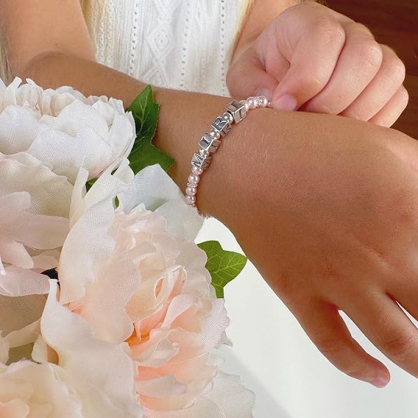 Baby Crystals Customized Name Bracelets for Girls and Boys, Sterling silver Jewelry, Alphabet Letter Charm Bracelet Personalized Baby Gifts, Birthday Gift for Women, Newborn, infant Toddler, Teen - Image 6