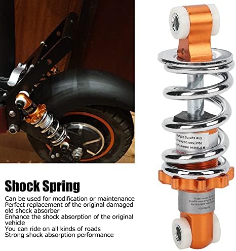 Pissente Universal Motorcycle Rear Shock Absorber, 125mm (4.92in) Hole Pitch, 400lb Load Capacity for Mini Bikes, Scooters and ATVs