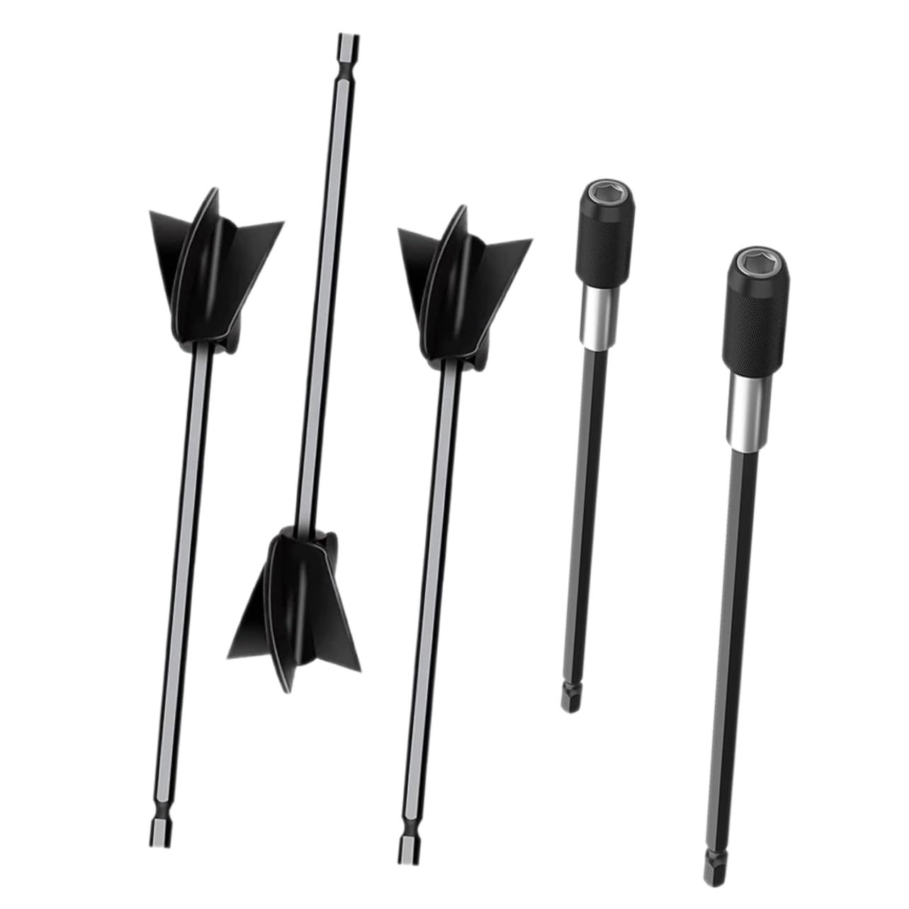 STOBAZA Drill Paint Mixer Stirrer Epoxy Resin Stirrer for Drill 5pcs Mixing Paddle
