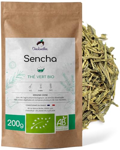Chabiothé - Thé vert nature Sencha Bio 200g...