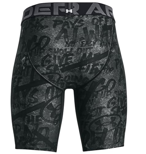 Under Armour Boys' Alter Ego HeatGear 5" Fitted UnderShorts (US, Alpha, Large, Regular, Black/Grey 001)2