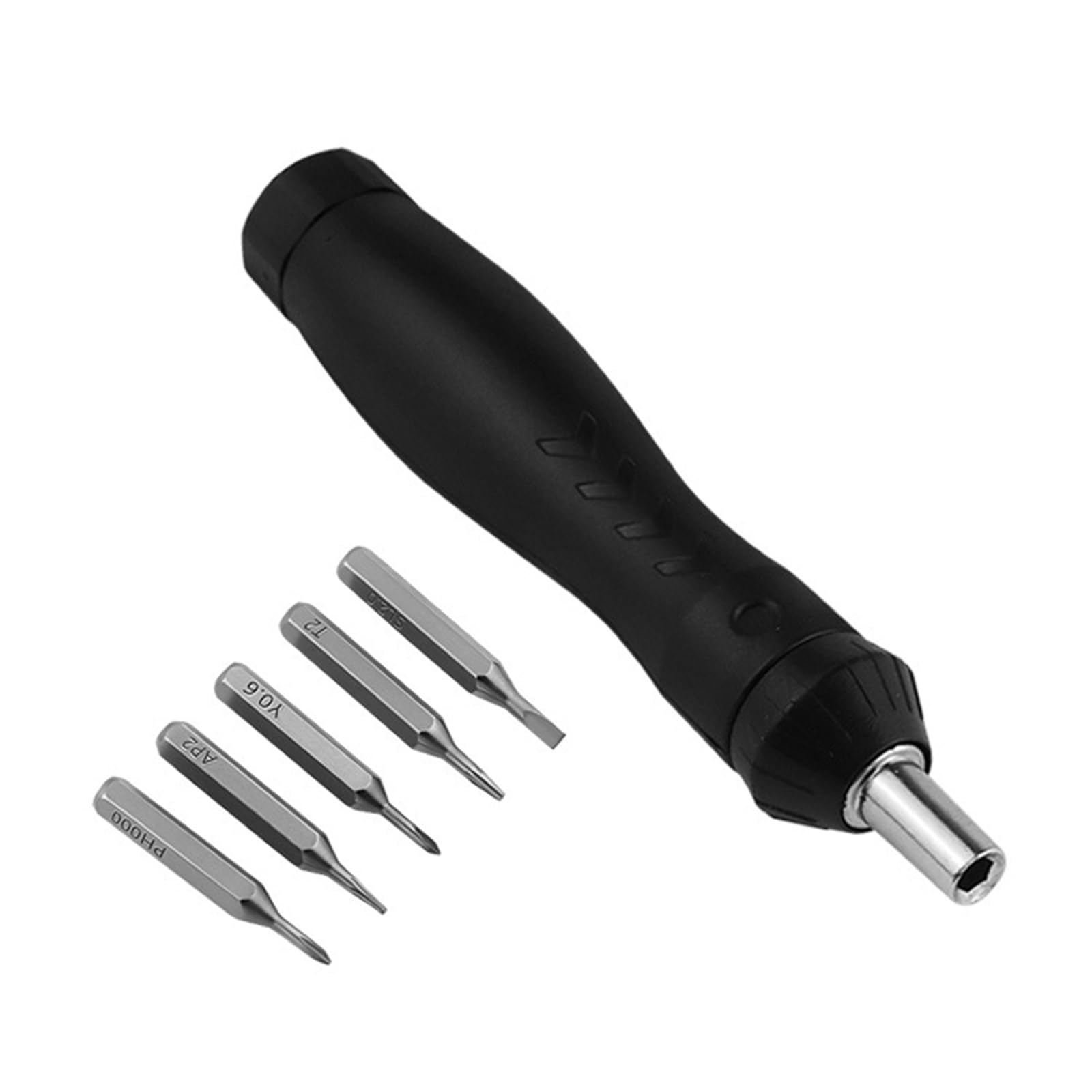 Kalttoy Compact 5-In-1 Ratcheting Screwdriver With Steel Bits, Rotation & Handle For Tight Space Repairs Narrow Space Ratcheting Screwdriver