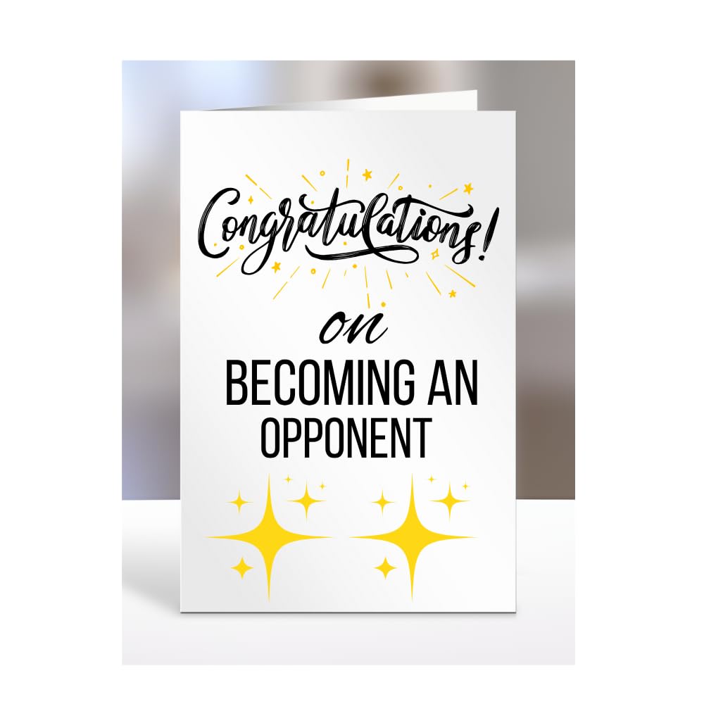 Congratulations on becoming an Opponent card, Gifts for Men, Women, Presents for Christmas, A5-79_145