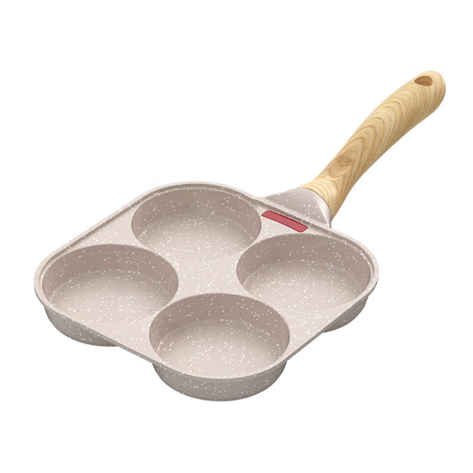 MALSSE 4 Holes Frying Pot Pan Round Shape Pan Non-Stick Egg Pancake Steak Cooking Egg Ham Breakfast Maker Cookware Frying Small