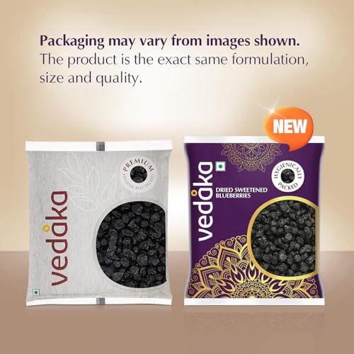 Image of Amazon Brand - Vedaka Dried Sweetened Blueberries | 100 Gram | Whole | No Added Preservatives