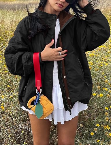 Qiaomai Womens Casual Jackets Warm Fleece Lined Windbreaker Tripper Jackets Outerwear with Pockets4