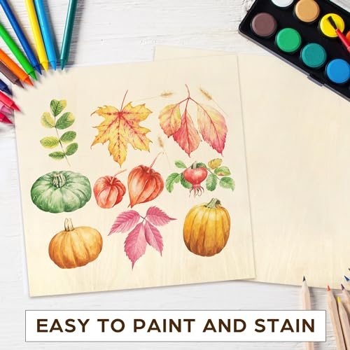 LotFancy Basswood Sheets, 12 Pack, 12 x 12 x 1/16 Inch, Plywood Sheets with Smooth Surfaces, 1.5mm Craft Wood Board for Laser Cutting, DIY Architectural Models, Wood Burning and Staining - Image 5