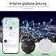 Glitfix GPS Android Smart Tag, Schlüsselfinder kompatibel mit Google Find My Device App (nur Android), Bluetooth Tracker für Gepäck Taschen Koffer Geldbörsen,Schwarz, 1 Stück