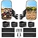 BETOOLL Upgraded Adjustable Pair UTV Side Mirror Set 1.75 or 2inch Roll Bar Cage, Universal UTV Side View Mirrors High Impact(Pack of 2)