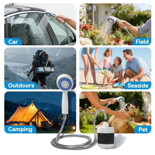 Portable Rechargeable Camping Shower Pump miniatura 6