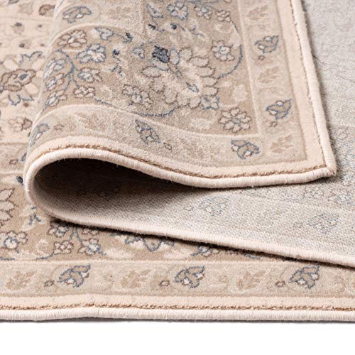 Klassischer Orient-Teppich aus 100% nachhaltiger Schurwolle | Florales Ziegler Design | 240 x 340 cm; Farbe: hell beige… – Bild 5