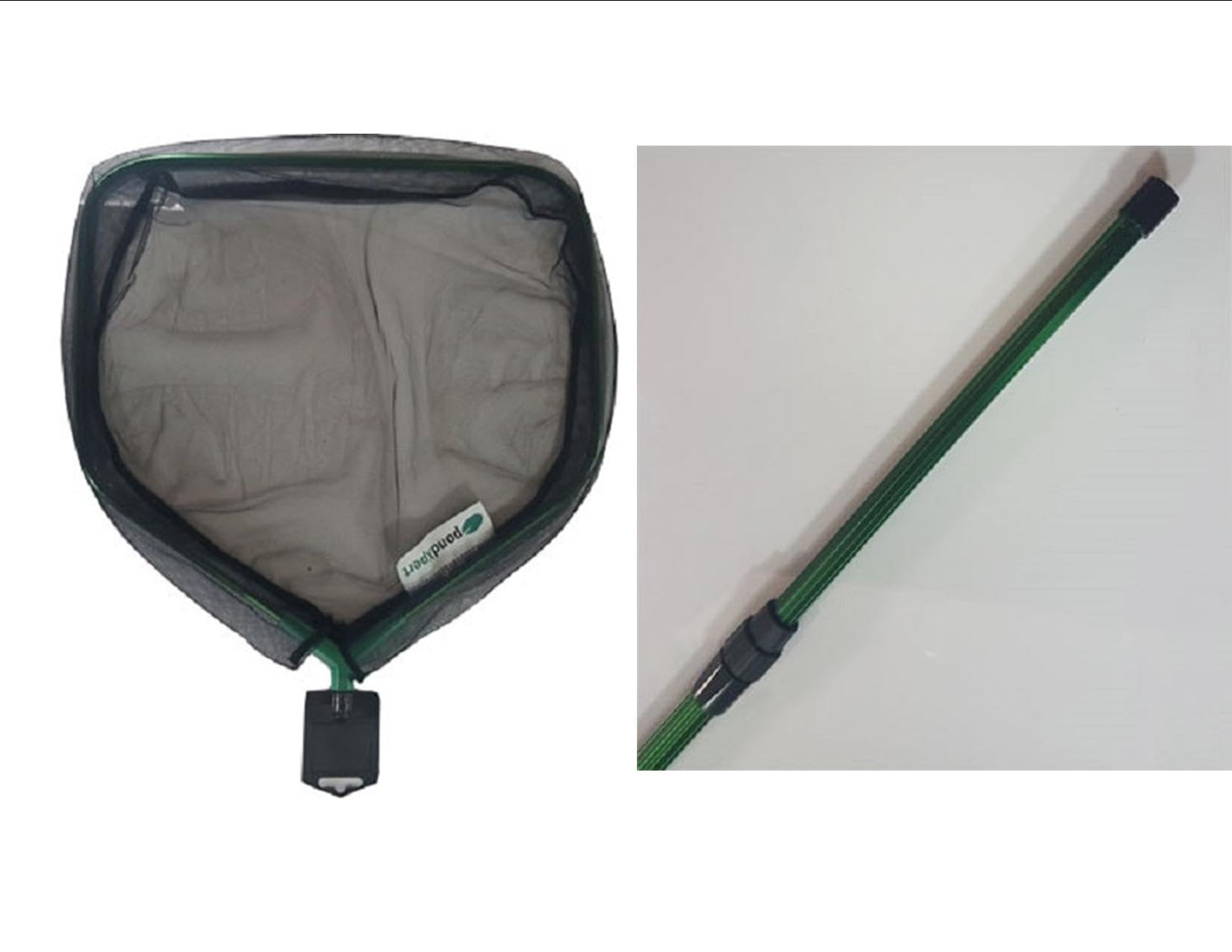 PondXpert Net System Algae Skimming Net Head 16'' (40cm) Diameter & Telescoping Pole, Extends to 5'9