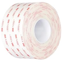 3M VHB Heavy Duty Mounting Tape 4950, 2" x 5 yards, White, Double-Sided, Permanent, High Strength, Long-Term Durability