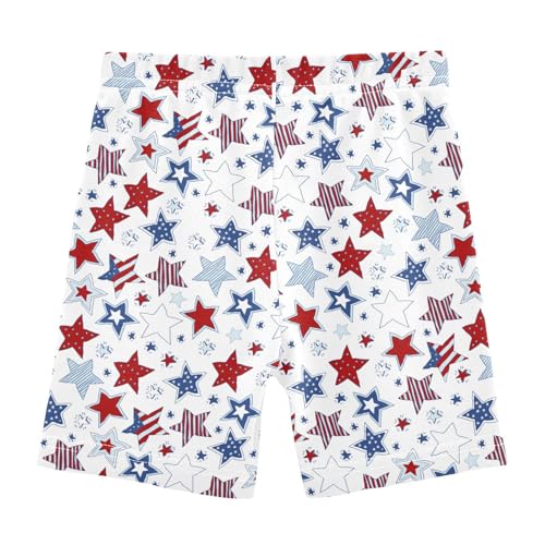 Aflyko 4th of July Girls' Shorts Soft Summer Boxers Short Leggings Dance Bottoms2
