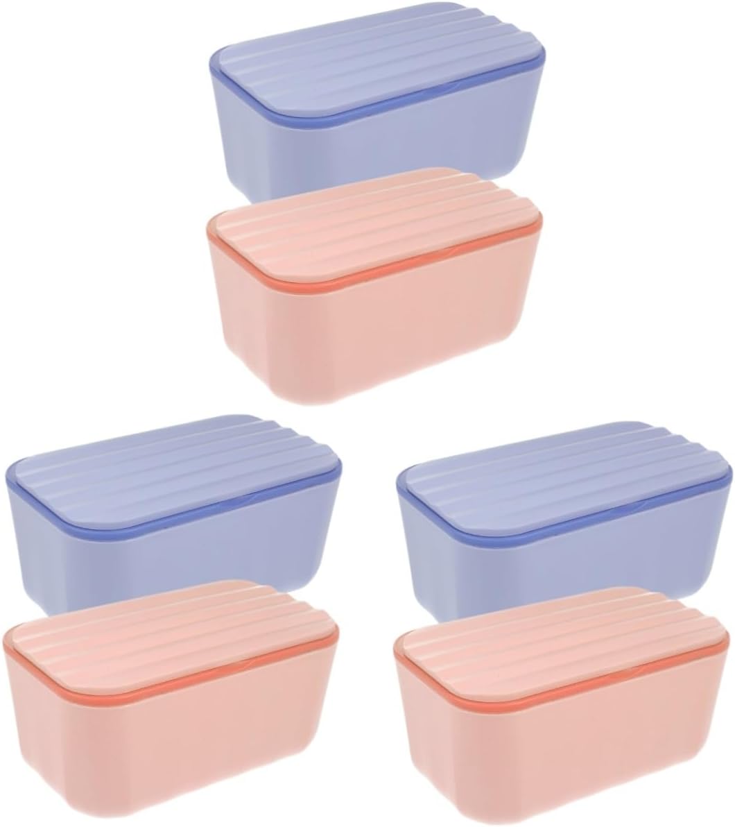 MAGICLULU 6pcs Wall Mount Tissue Box Wipe Dispenser Compact Lightweight Holder for Bathroom Car Keeps Wipes Fresh with Cover Multi-use Storage for Flushable