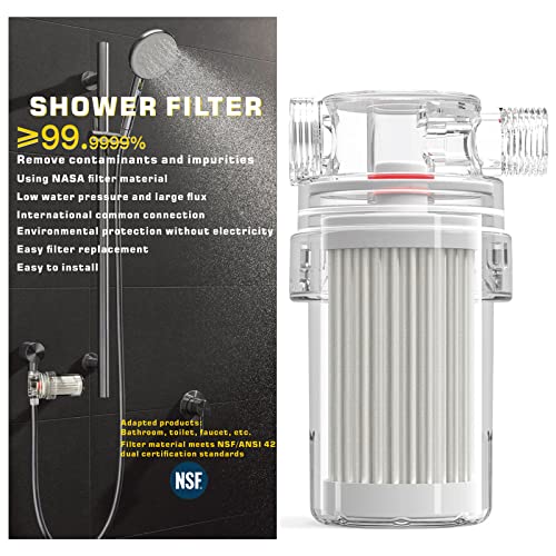 Shower Filter, Shower Water Filter, Remove Pollutants, Chlorine, Heavy Metals, Etc, Suitable For Dry Skin, Bath Protection For Ladies, Infants, Nsf/Ansi 42 Certification #TOP9