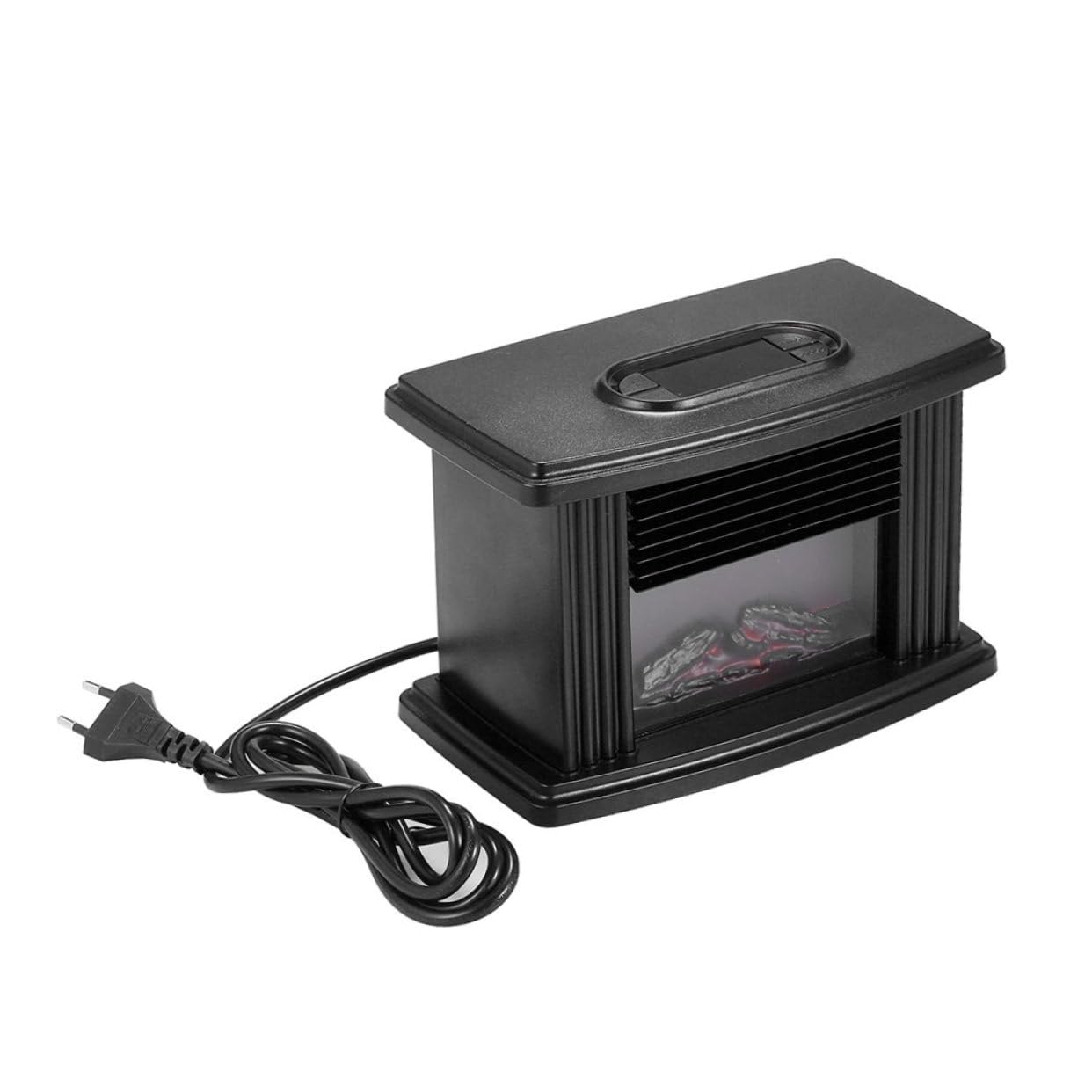 Stufa Elettrica con Effetto Fiamma Simulata Termoventilatore da Fiamma per Riscaldamento Silenzioso e Pulito Adatto per Appartamenti e Camper