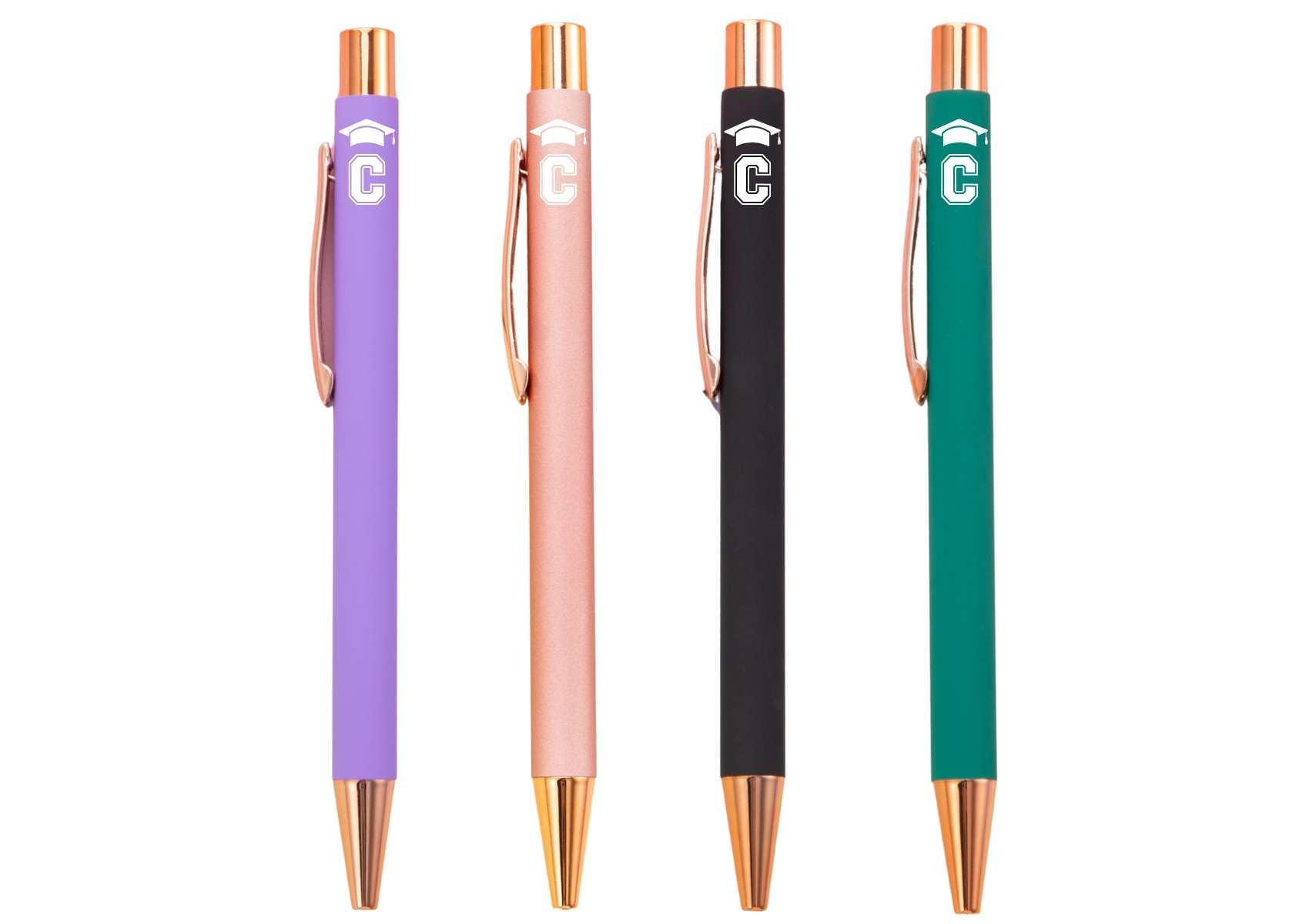 InnoBeta Class of 2026, Graduation Gifts with Initial, Ballpoint Pen Set of 4, Funny Inspirational Pen, Office Tools for Graduation - C