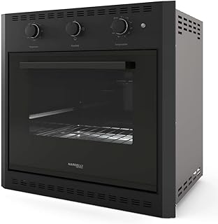 Forno elétrico de embutir 60 litros nardelli black e60