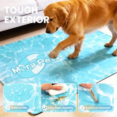 Pawtasy Dog Cooling Mat Durable Pet Cool Mat for Dogs, 100 x 60cm XL Non Toxic Gel Pressure Activated Self Cooling Pad for Large Dogs, Wear-Resistant Cooling Dog Bed for Large Crates and Car Travel - Image 5