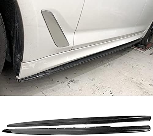 for BMW 5 Series G30 M 2017-2023 Side Bumper Skirts Extension Real Carbon Fiber 2PCS